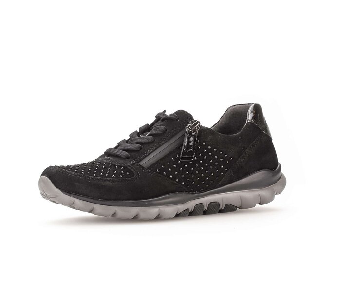 Gabor Damen  Sneaker Low Schwarz - Rauleder