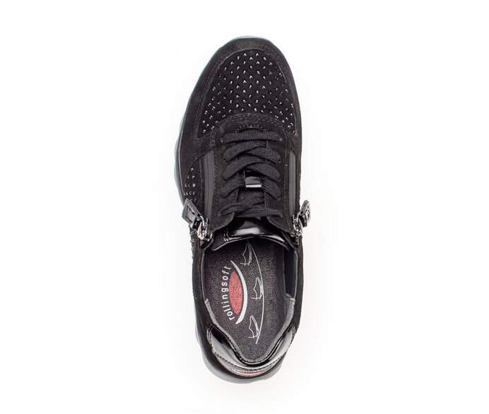 Gabor Damen  Sneaker Low Schwarz - Rauleder