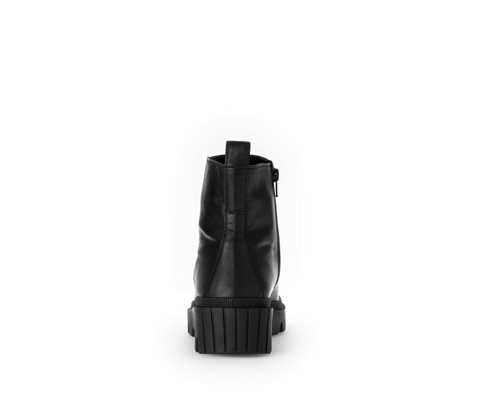 Gabor Damen  Plateau Stiefelette Schwarz - Glattleder