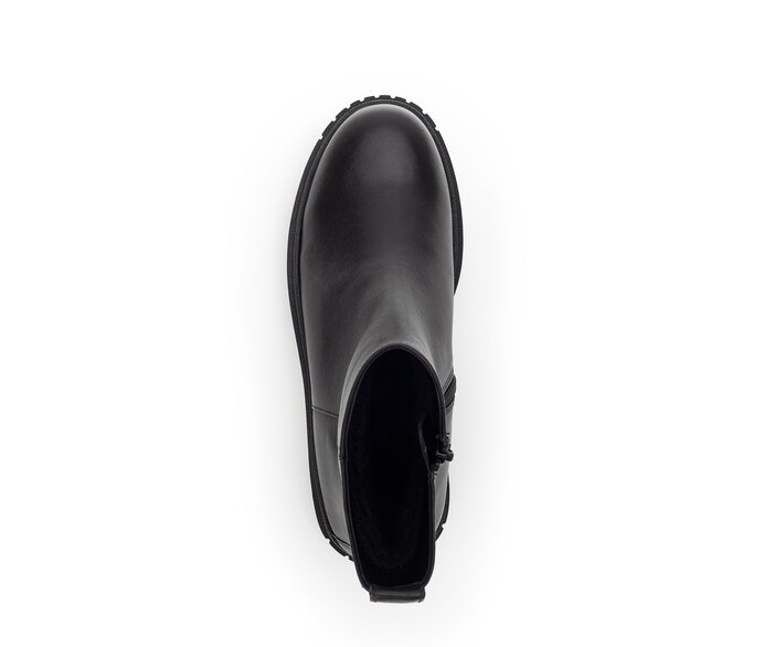 Gabor Damen  Plateau Stiefelette Schwarz - Glattleder