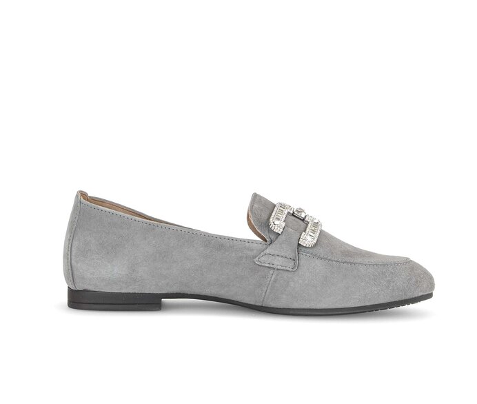 Gabor Damen  Slipper Grau - Rauleder