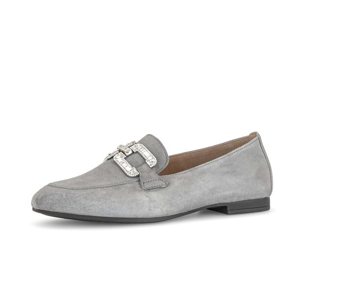 Gabor Damen  Slipper Grau - Rauleder