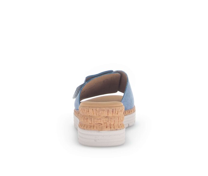 Gabor Damen  Pantolette Blau - Rauleder