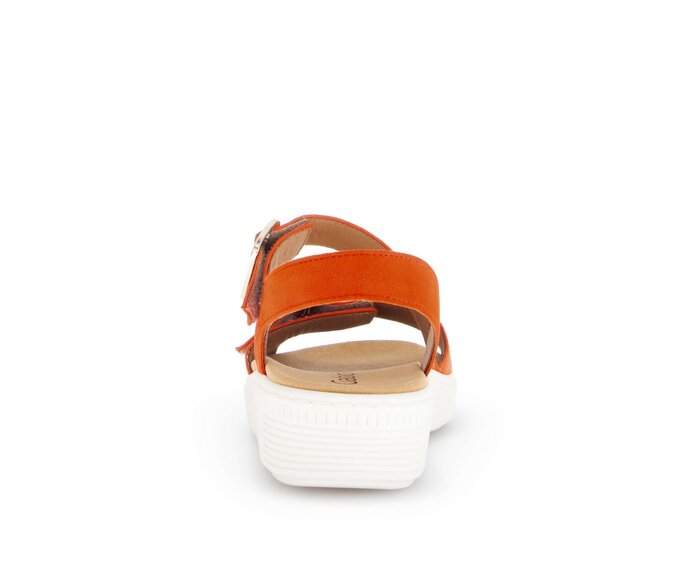 Gabor Damen  Plateau Sandale Orange - Rauleder