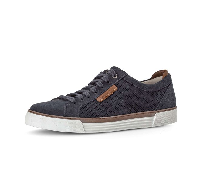 Pius Gabor Herren Sneaker Low Blau - Rauleder