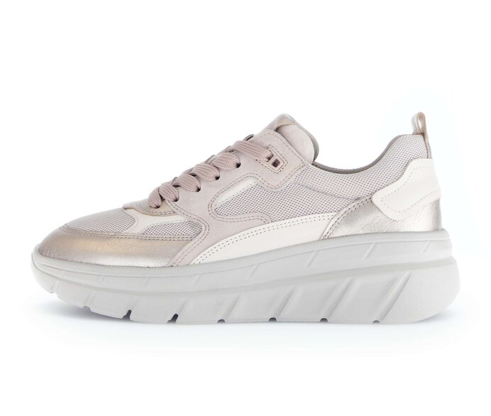 Gabor Damen Sneaker Low Rosa - Materialmix Leder/Lederimitat