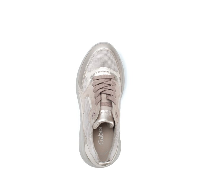 Gabor Damen  Sneaker Low Rosa - Materialmix Leder/Lederimitat