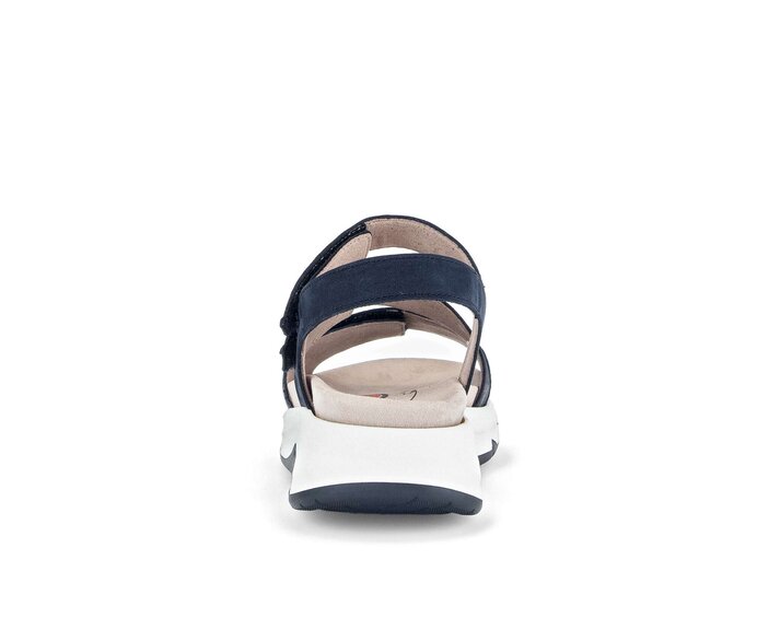 Gabor Damen  Trekkingsandale Blau - Materialmix Leder