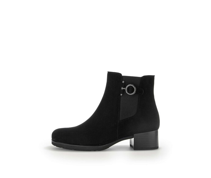 Gabor Damen Chelsea Boot Schwarz - Rauleder