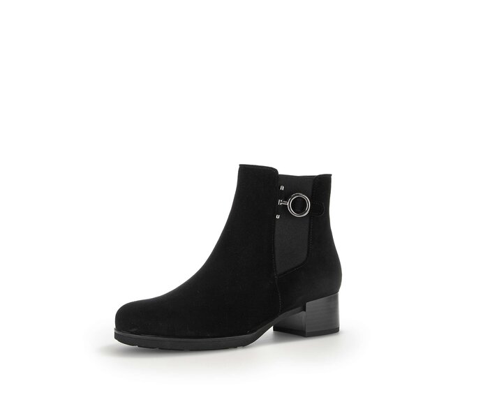 Gabor Damen  Chelsea Boot Schwarz - Rauleder