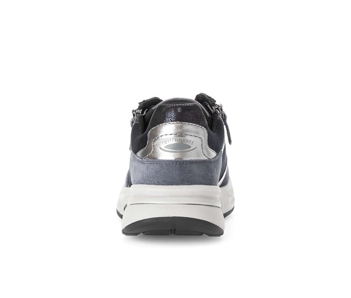Gabor Damen  Sneaker Low Blau - Materialmix Leder/Lederimitat