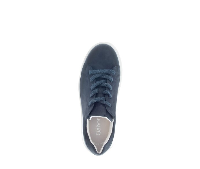 Gabor Damen  Sneaker Low Blau - Rauleder