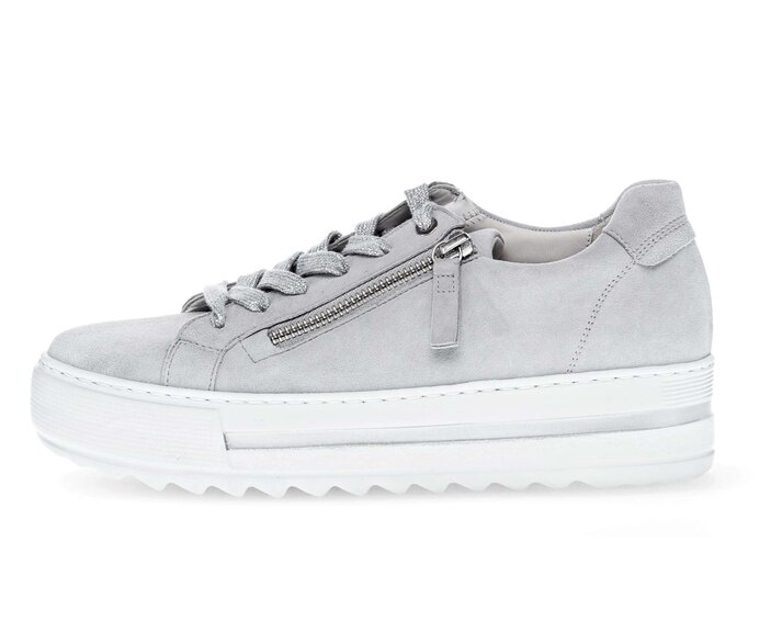 Gabor Damen Sneaker Low Grau - Rauleder