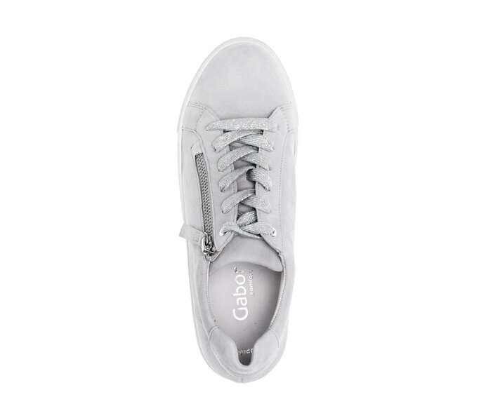 Gabor Damen  Sneaker Low Grau - Rauleder