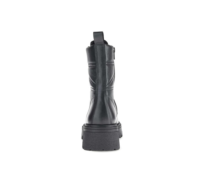 Gabor Damen  Schnürstiefelette Schwarz - Glattleder