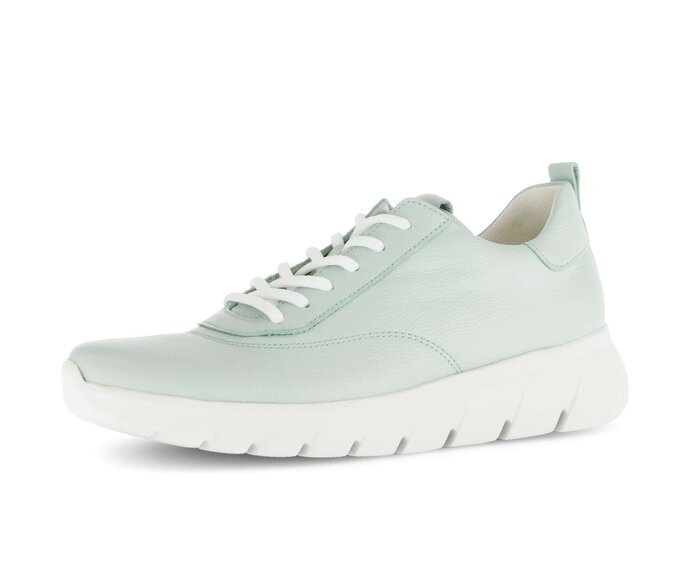 Gabor Damen  Sneaker Low Grün - Glattleder