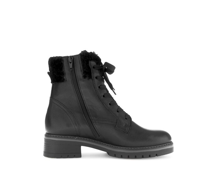 Gabor Damen  Winterstiefelette Schwarz - Materialmix Leder/Lederimitat