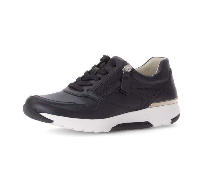 Gabor Damen  Sneaker Low Blau - Glattleder