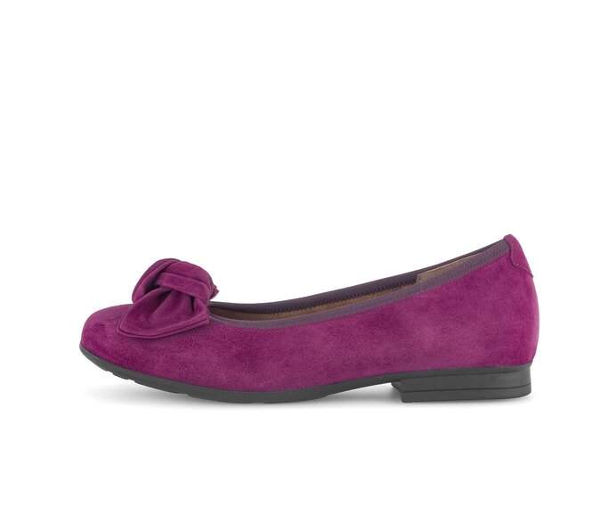 Gabor Damen Eleganter Ballerina Lila - Rauleder
