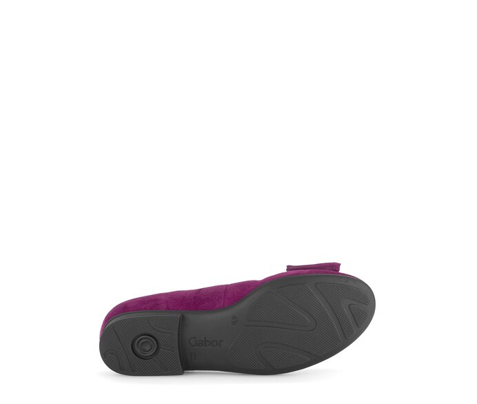 Gabor Damen  Eleganter Ballerina Lila - Rauleder