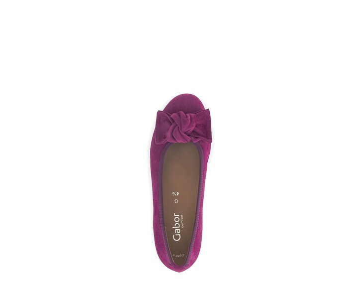 Gabor Damen  Eleganter Ballerina Lila - Rauleder