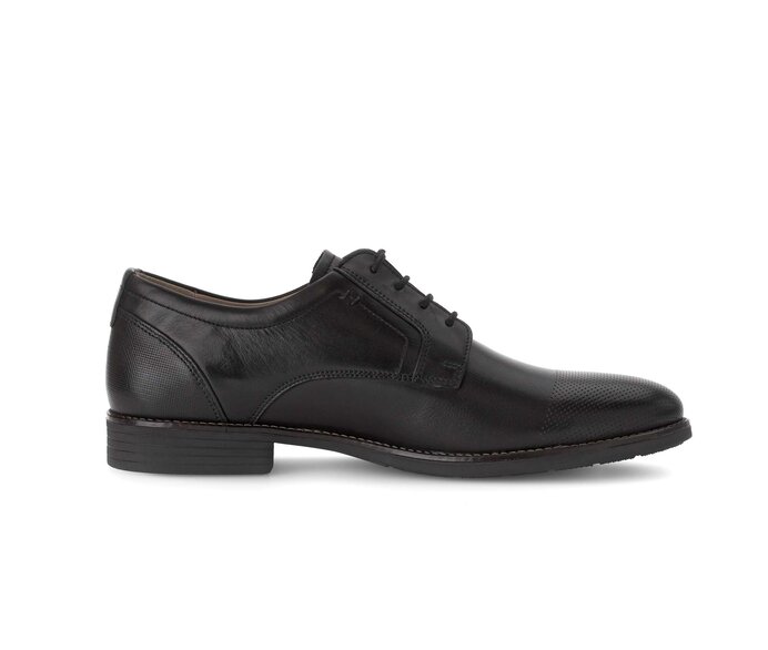 Pius Gabor Herren Schnürschuh Schwarz - Glattleder