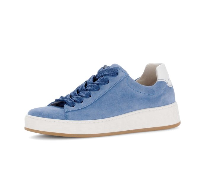 Gabor Damen  Sneaker Low Blau - Rauleder