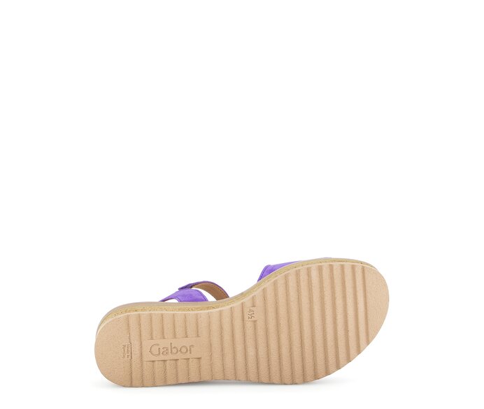 Gabor Damen  Plateau Sandale Lila - Rauleder
