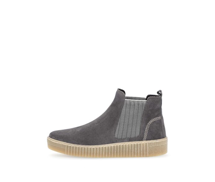 Gabor Damen Chelsea Boot Grau - Rauleder