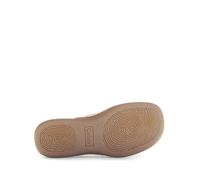 Gabor Damen  Zehentrenner Beige - Rauleder