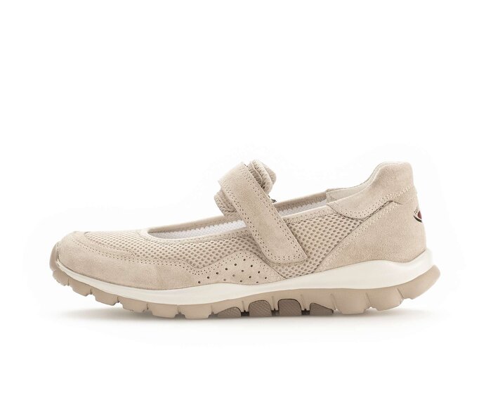 Gabor Damen Sneaker Low Beige - Materialmix Leder/Lederimitat