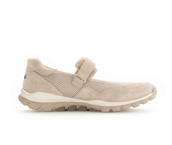 Gabor Damen  Sneaker Low Beige - Materialmix Leder/Lederimitat