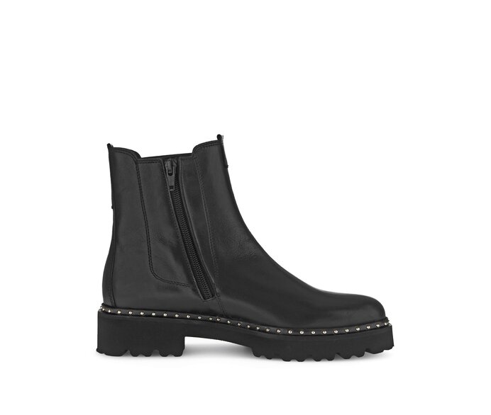 Gabor Damen  Chelsea Boot Schwarz - Glattleder