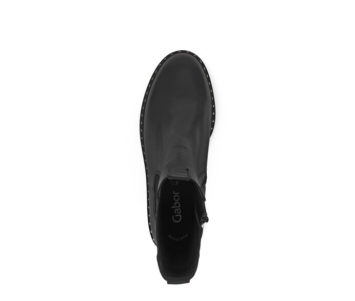 Gabor Damen  Chelsea Boot Schwarz - Glattleder