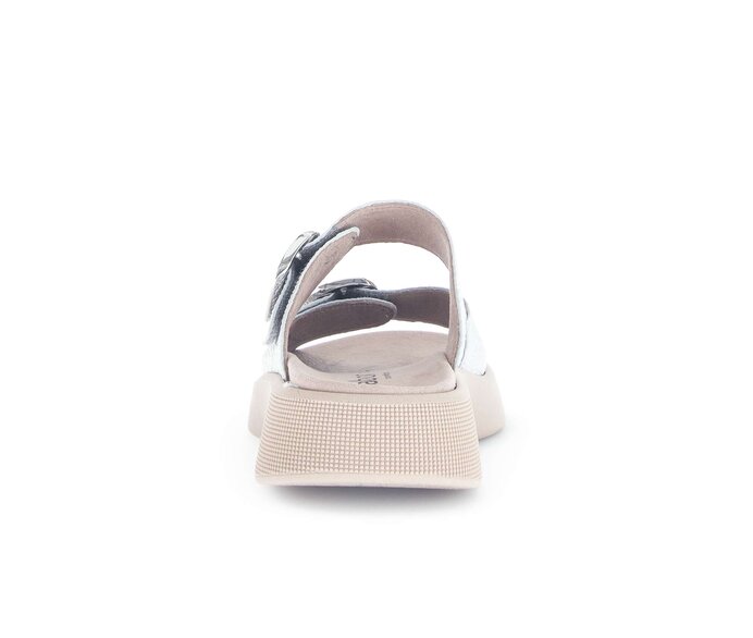Gabor Damen  Pantolette Silber - Glattleder
