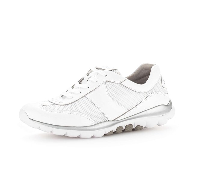 Gabor Damen  Sneaker Low Weiß - Materialmix Leder/Lederimitat