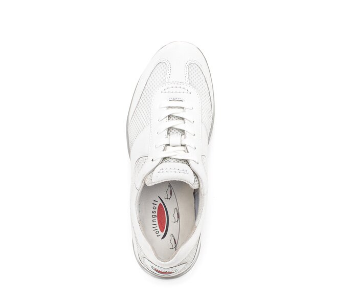 Gabor Damen  Sneaker Low Weiß - Materialmix Leder/Lederimitat