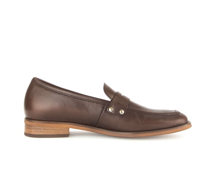 Gabor Damen  Slipper Braun - Glattleder