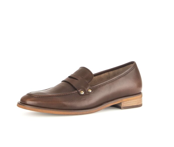 Gabor Damen  Slipper Braun - Glattleder