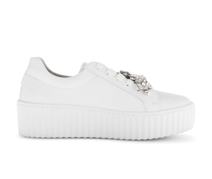 Gabor Damen  Sneaker Low Weiß - Glattleder