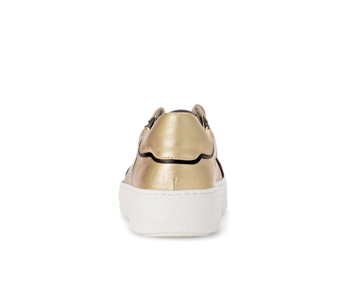 Gabor Damen  Sneaker Low Gold - Materialmix Leder