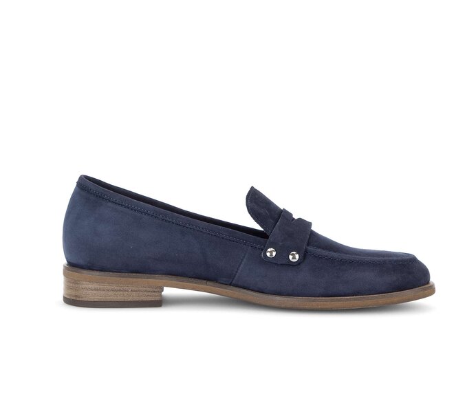 Gabor Damen  Slipper Blau - Rauleder