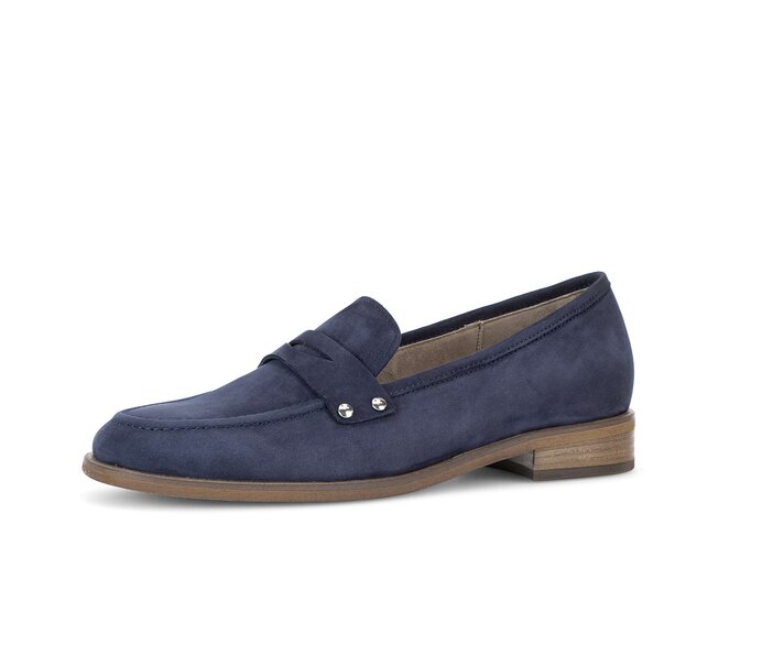 Gabor Damen  Slipper Blau - Rauleder