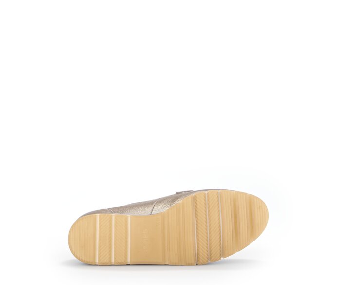 Gabor Damen  Slipper Gold - Effektleder