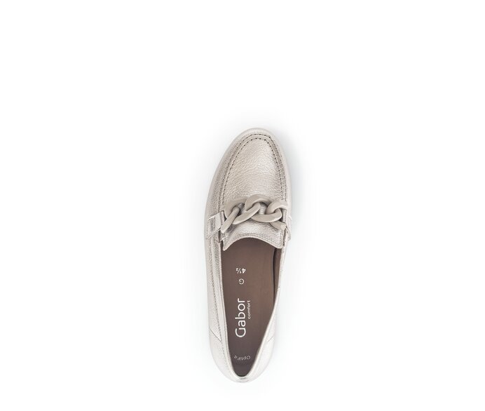 Gabor Damen  Slipper Gold - Effektleder