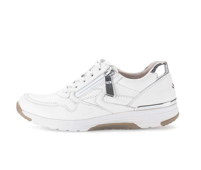 Gabor Damen Sneaker Low Weiß - Materialmix Leder/Lederimitat