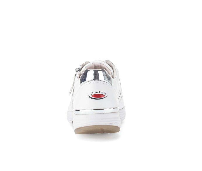 Gabor Damen  Sneaker Low Weiß - Materialmix Leder/Lederimitat