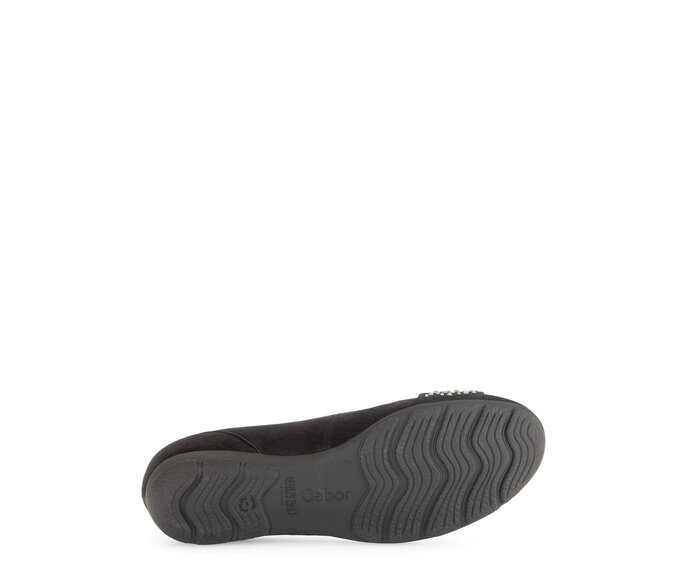 Gabor Damen  Sportliche Ballerina Braun - Rauleder