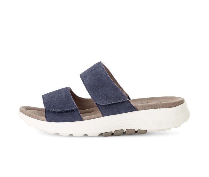 Gabor Damen Pantolette Blau - Rauleder