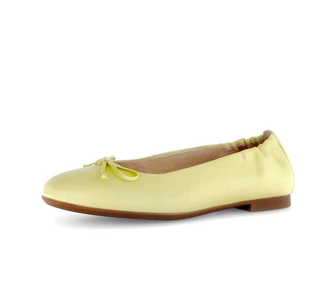 Gabor Damen  Eleganter Ballerina Grün - Glattleder